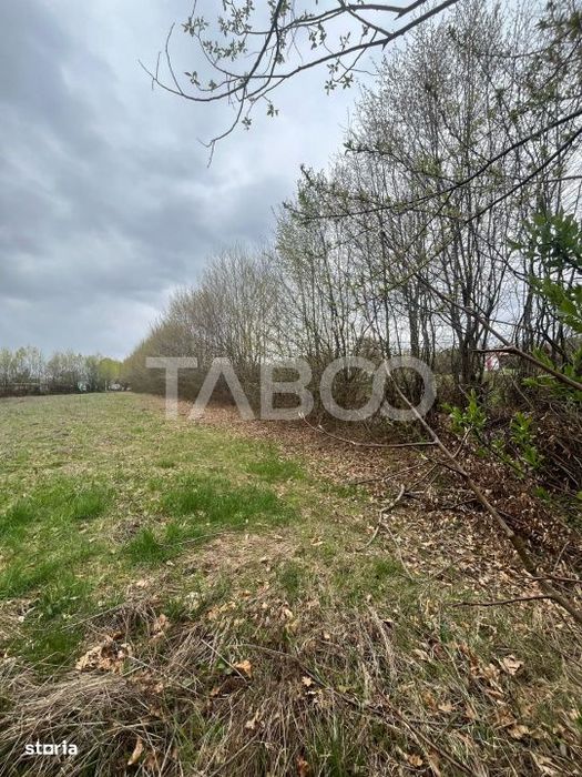 Teren intravilan 550 mp  front 21 m pretabil construtie casa Cisnadie