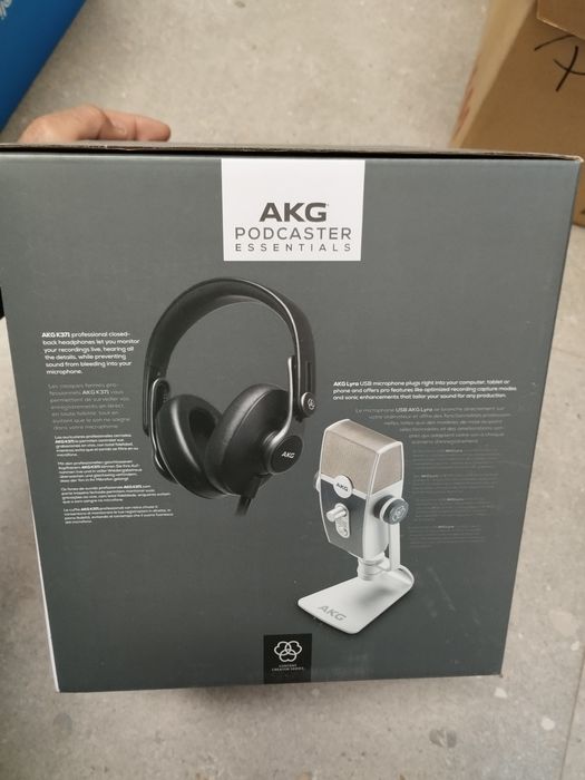 Kit Sigilat Casti+Microfon, AKG Podcaster Essentials, Streaming