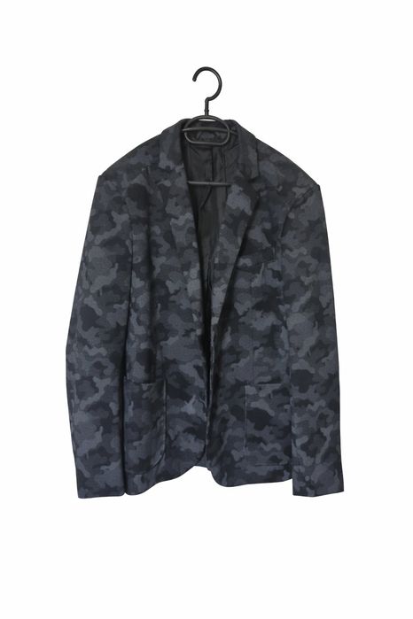 Сако Reserved черно камуфлаж M