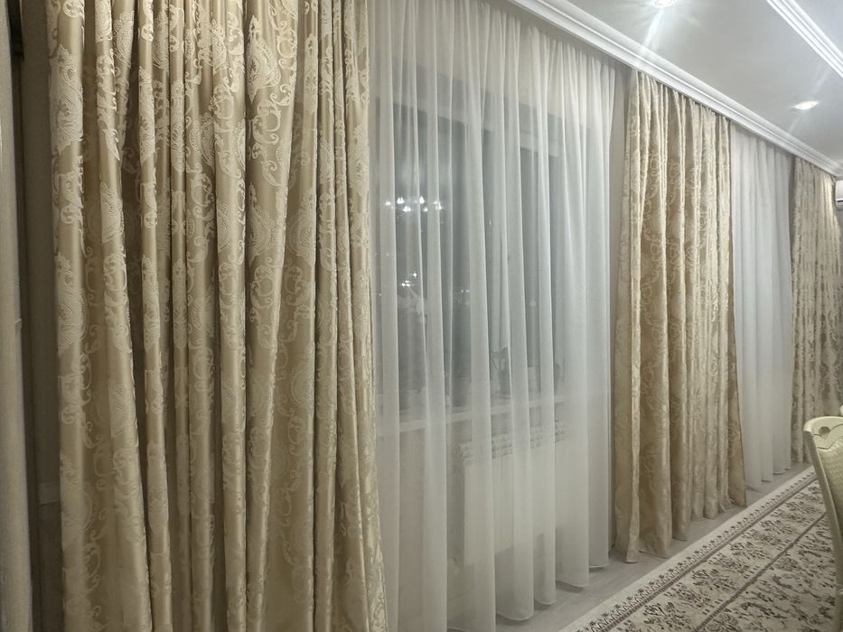 Портьеры в комплекте с тюлью
