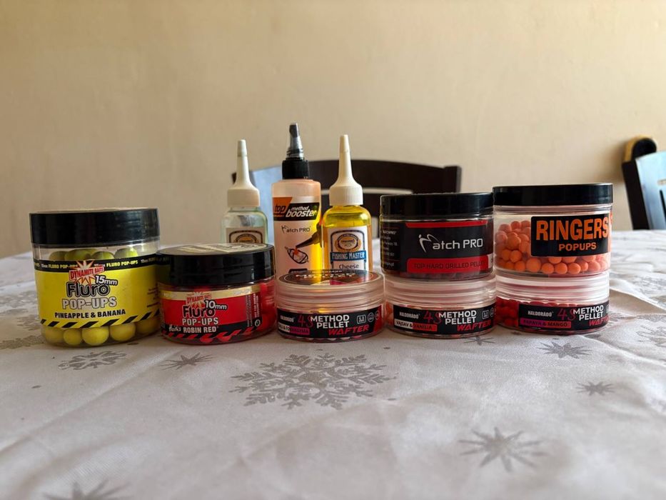 Плуващи топчета,люти пелети и гелове