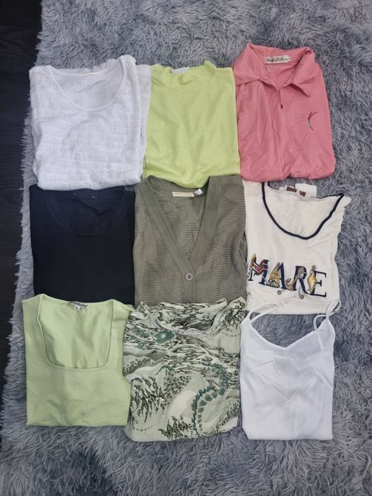 Lot 9 bluze / tricouri damă XL