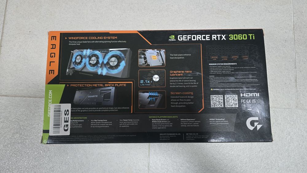 Nvidia RTX3060 TI GDDR6X