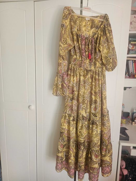 Копринена нова рокля НАМАЛЕНА!