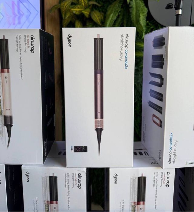 Dyson hs09 coanda 2x airwrap id• Jasper plum•Ceramic pink.•Amber silk