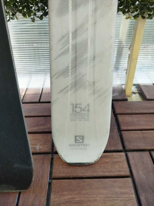 Дамски Бяли Ски Salomon W Pro 154 + Ски Обувки