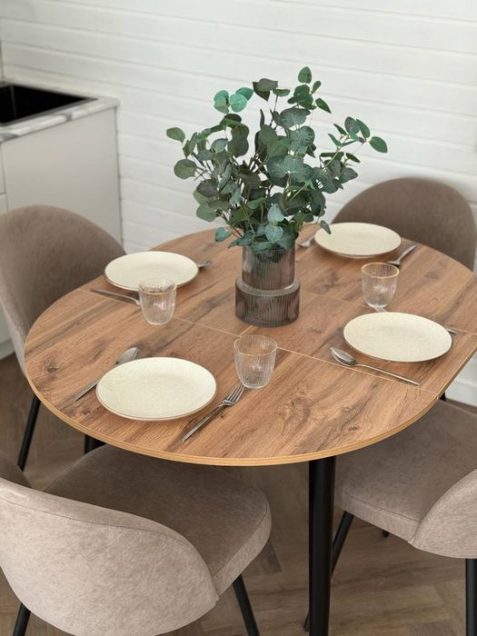 СТОЛЫ РАЗДВИЖНЫЕ d95  раздвигается 125