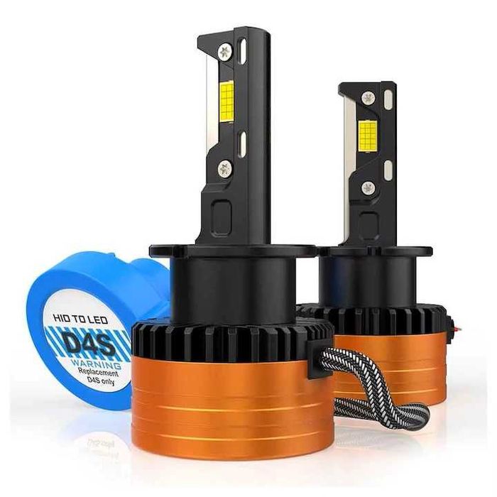 LED Крушки D2S +400% Canbus Директен Заместител 11000Lm 55W 6000k Д2С