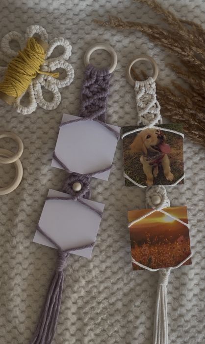 Рамка за снимки | Макраме