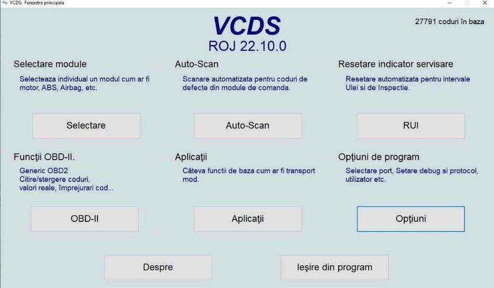 Tester auto Diagnoza auto VCDS Romana-Engleza VW AUDI SKODA SEAT 25.3