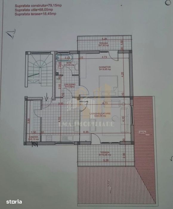 Apartament 3 camere Uranus Sanpetru Brasov