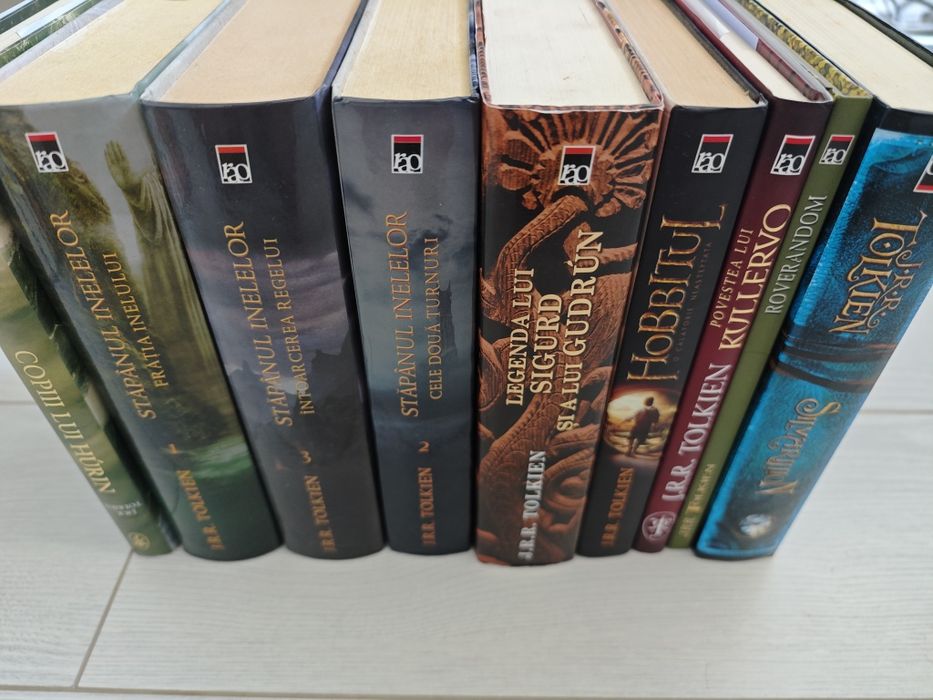 Set Tolkien, Editura Rao, 10 vol, Cartonat, stare buna