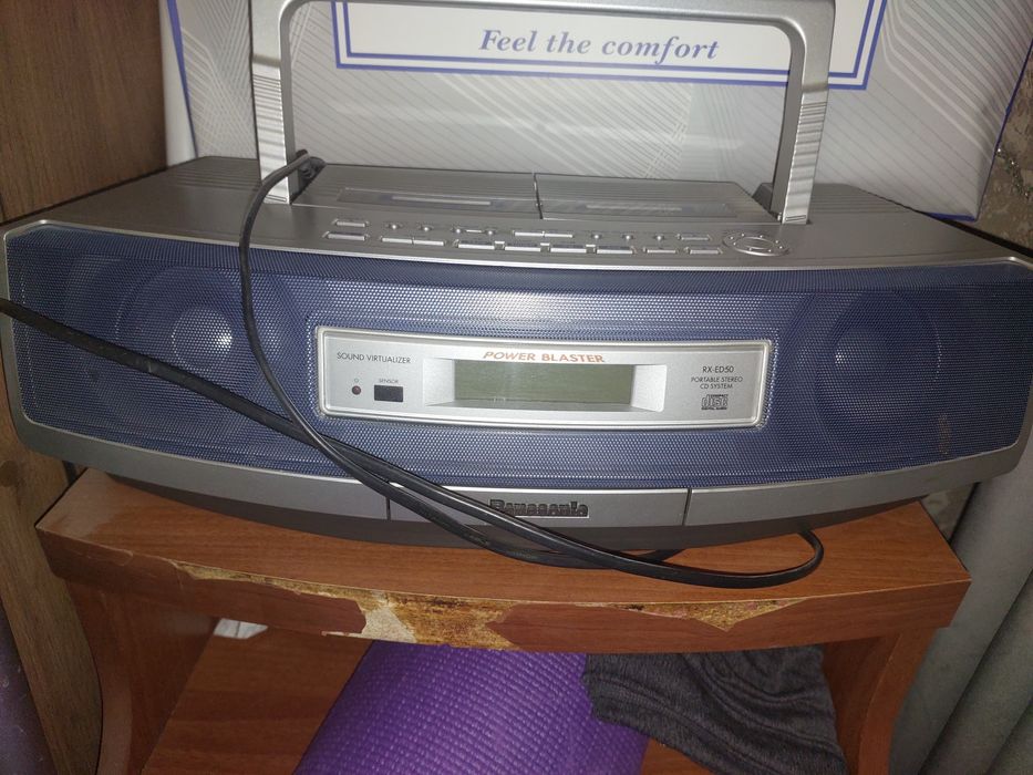 Магнитола Panasonic RX-ED50 (двухкассетник, CD, радио).