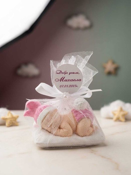 Ръчно изработени сувенири / подаръчета за кръщене, рожден ден, бебе