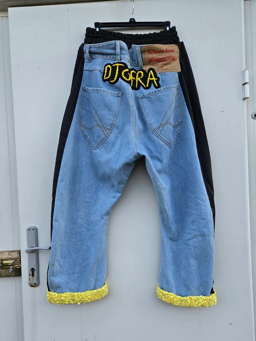 Djofra уникални дамски дънки бойфренд модел М/Л размер