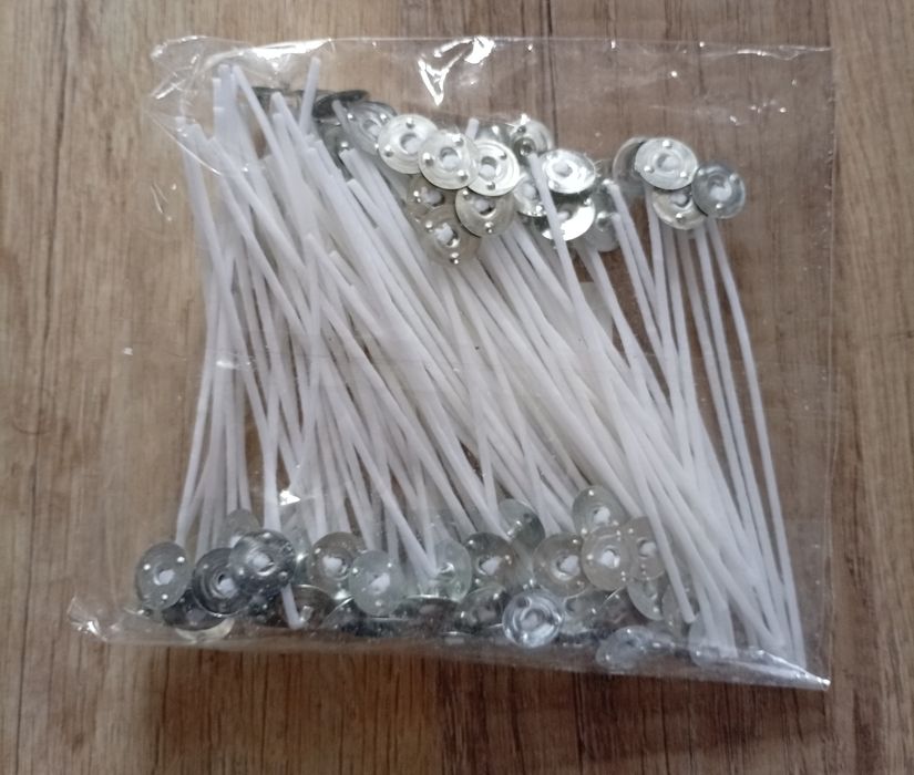 100 броя фитили за свещи 10 см