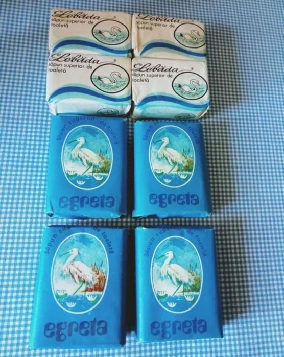 Săpun Romanesc vechi Egreta, Lebada,produse in Comunism, Apollo Galati