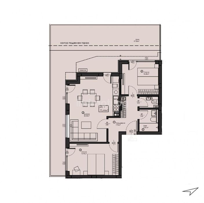 Продава се Тристаен апартамент в София, Малинова долина - 91 кв.м за 2197 €/кв.м - Снимка #4