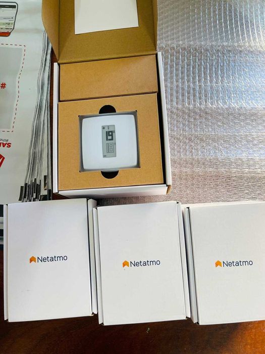 Kit Netatmo NBU-NTH-NAV-EU termostat smart+3 capete termostatice smart