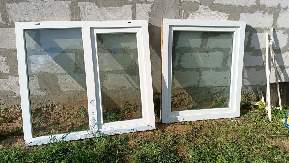 Ușă + ferestre PVC Salamander – set complet + fereastră baie