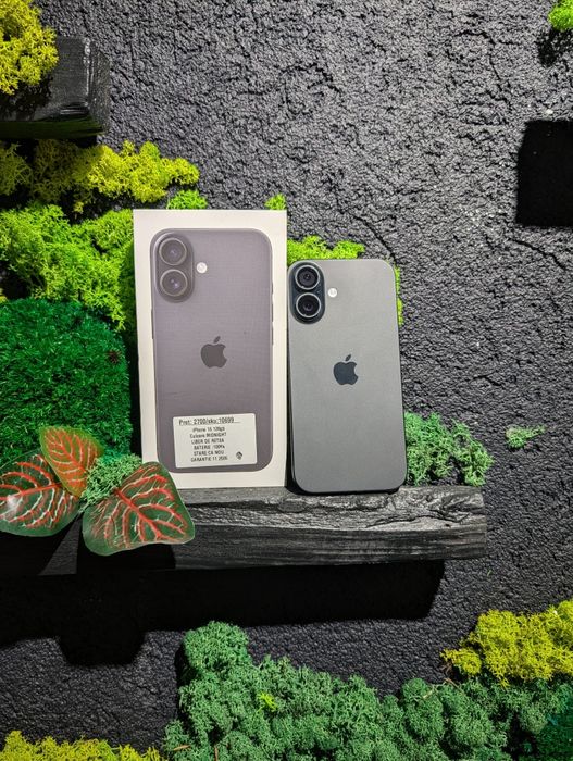 iPhone 16 128gb Black Neverlocked Baterie 100%/Fact+Garantie