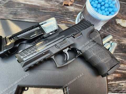 Pistol cu Recul ~ 20 JOULI!! (ORIGINAL) ~ Putere Maxima + BILE CAUCIUC