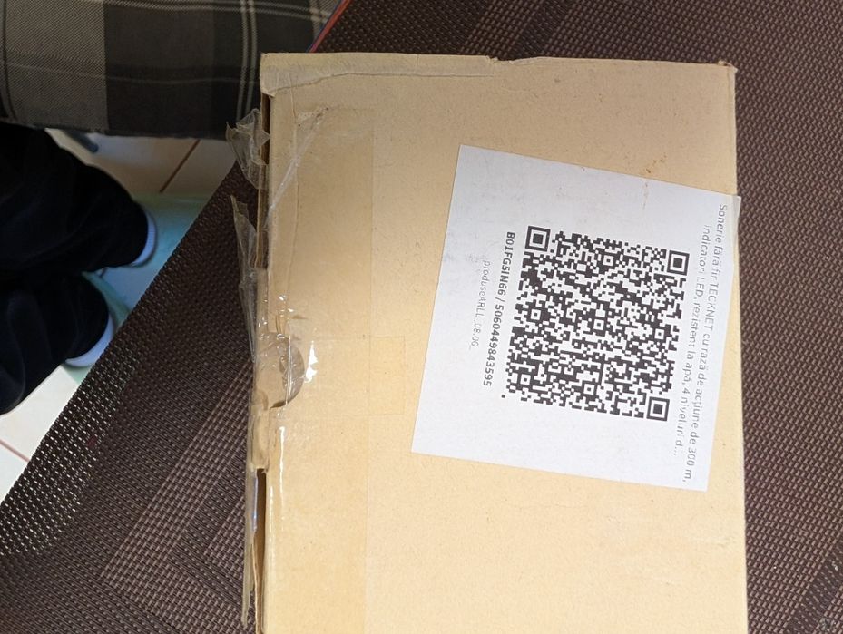 Sonerie fără fir teckNet noua.kit 2 receptoare de priza+1buton exterior.
