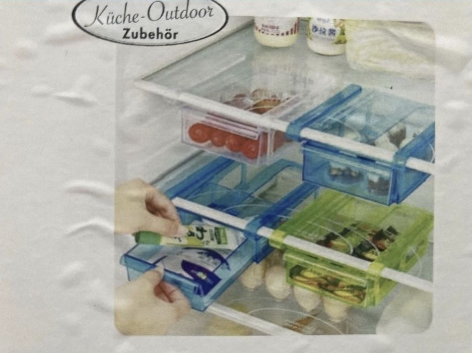 Set 2 sertare/organizatoare pentru frigider