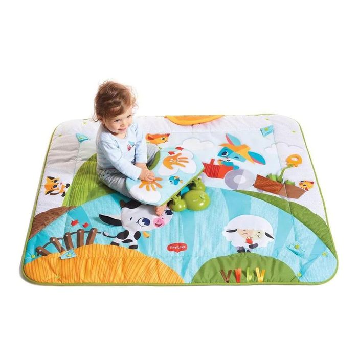Активна гимнастика Tiny Love, Gymini Kick & Play Farm, размер XL, с 18 интерактивни функции