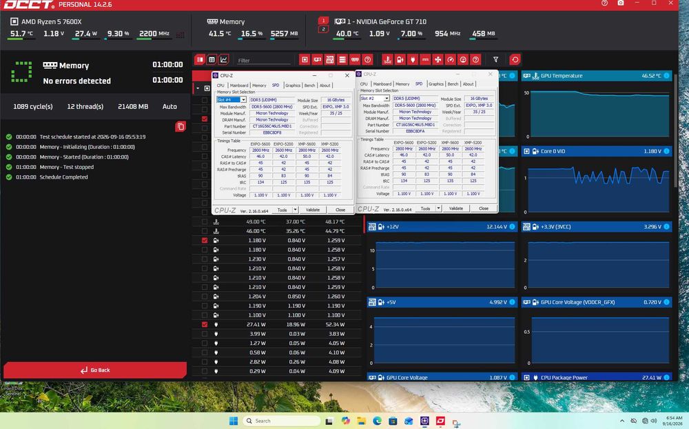 Рам памет Crucial 32GB (2x16GB) DDR5 5600MHz
