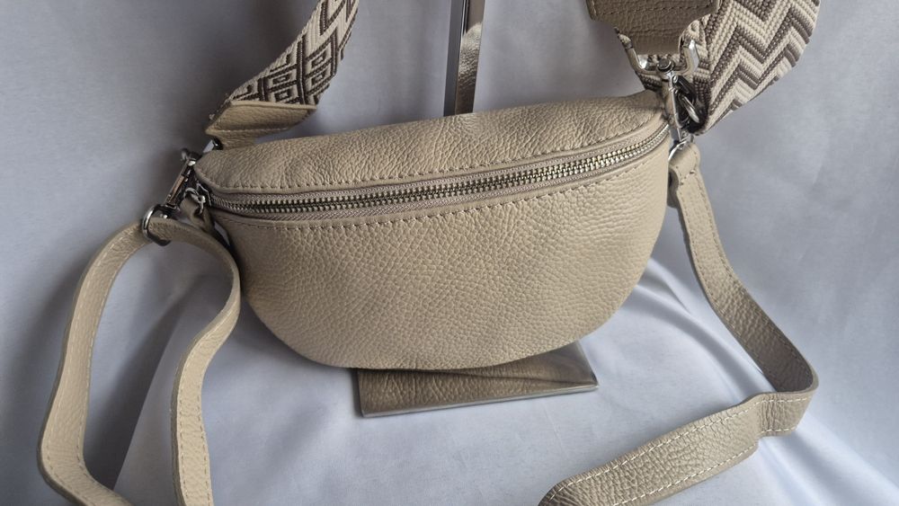 Geanta piele naturala Italia -noua-