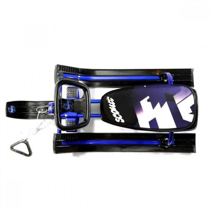 Зимна шейна с кормило, предни и задни ски и метална спирачка Mustang