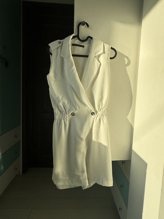 Salopeta Poema alba eleganta marimea 36