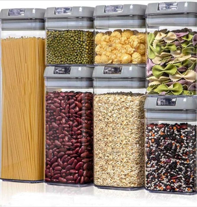 Set 7 recipiente etanșe pentru depozitare alimente