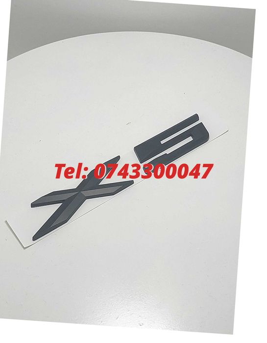 Emblema ABS BMW X5 Negru Mat