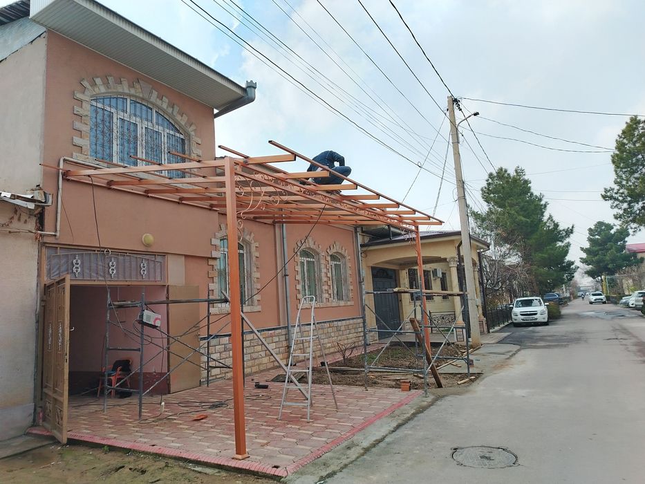 Крыша навес  сварчни работа  услуги сантехника и прфаратрни работа