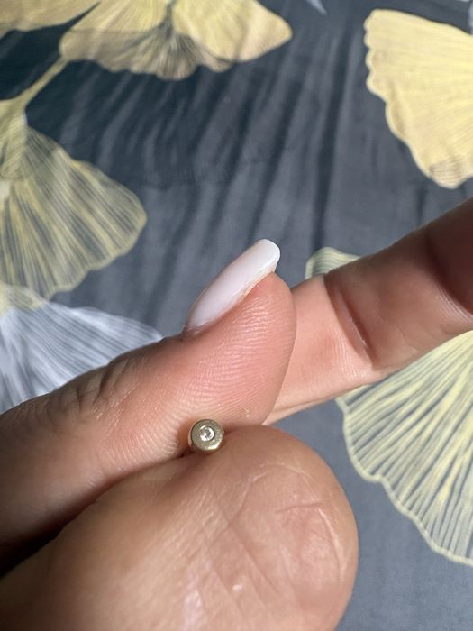 Cercei 14k cu diamant pentru copii