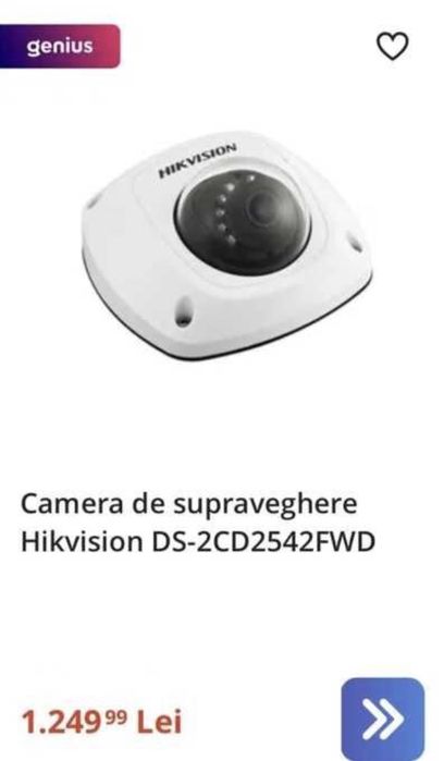Camera supraveghere hikvision ds-2cd2542fwd