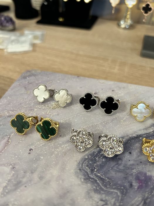 Cercei Model Van Cleef cu Clips - Model Premium