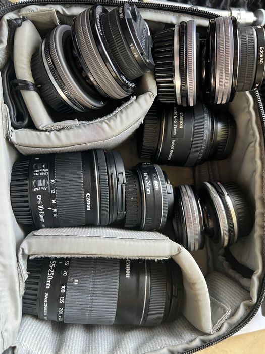 Canon EOS 800D+обективи+аксесоари