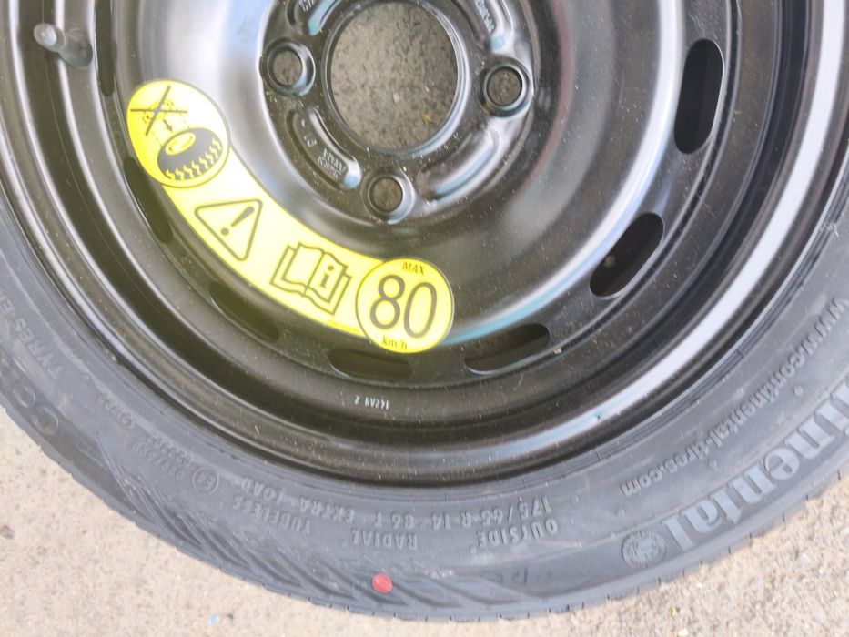 14" оригинална резервна гума с джанта за Ford fiesta.