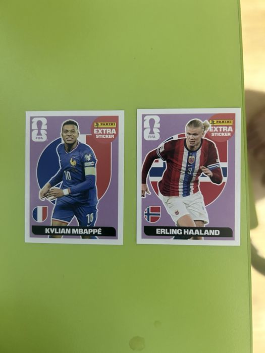 Extra стикери на panini  на Mbappe и Haaland
