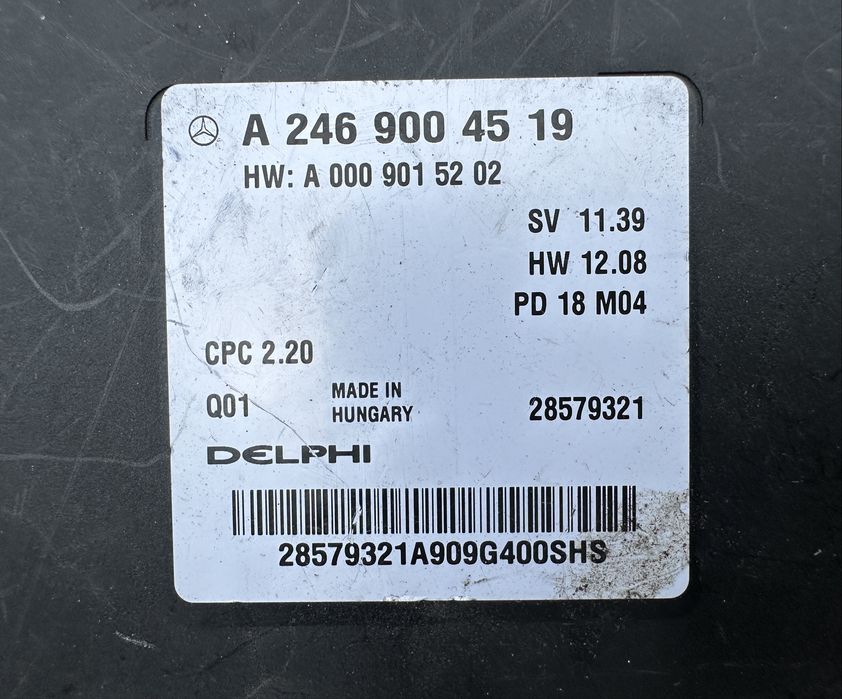 Modul / Calculator cutie Mercedes C W205 C205 E W213 W238 CLS C257 GLC C253 X253 CLA W117 A W176 B W246