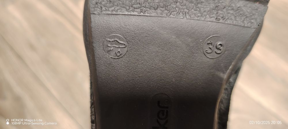 Ghete piele imblanite Rieker 39