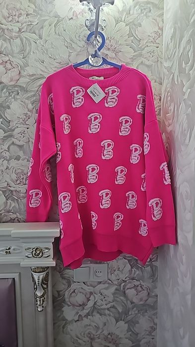 Новая кофта..юбка с цветоч бу