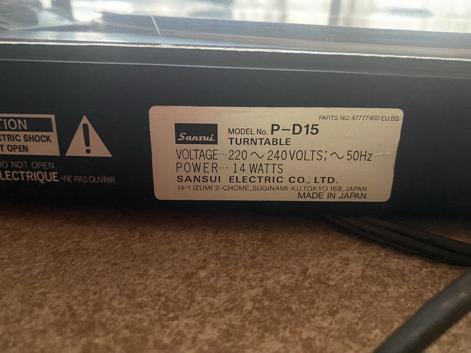 Set Sansui pick up, amplificator deck caseta