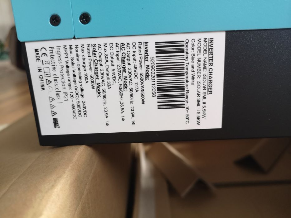 Соларен инвертор EA SUN хибриден мрежови  5.5 kw