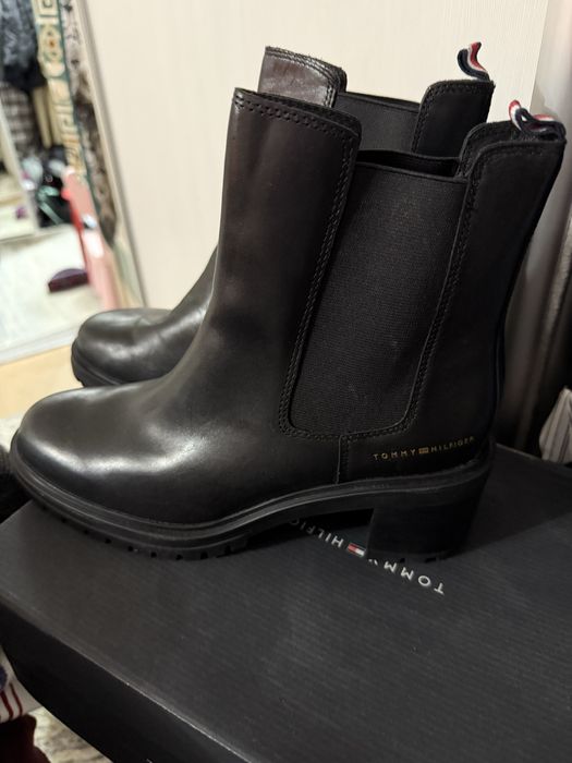 сапоги tommy hilfiger оригинал 39 размер кожа