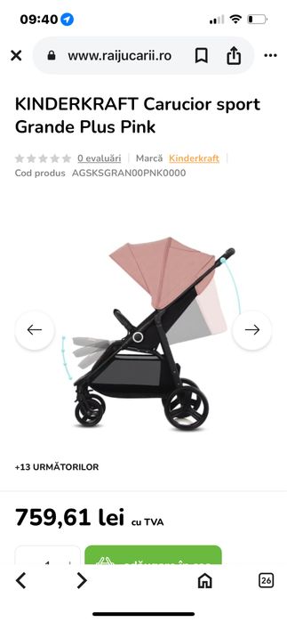 Vand carut kinderkraft grandeplus