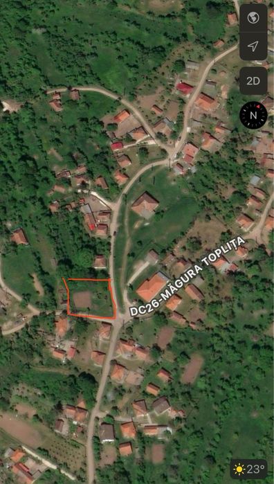 Teren intravilan in mijlocul satului Magura-Toplita